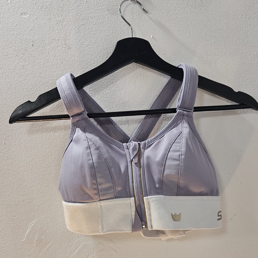 SHEFIT Lavender and White Ultimate Sports Bra